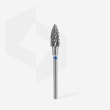 Staleks Carbide nail drill bit pine cone blue EXPERT head diameter 6 mm / working part 14 mm