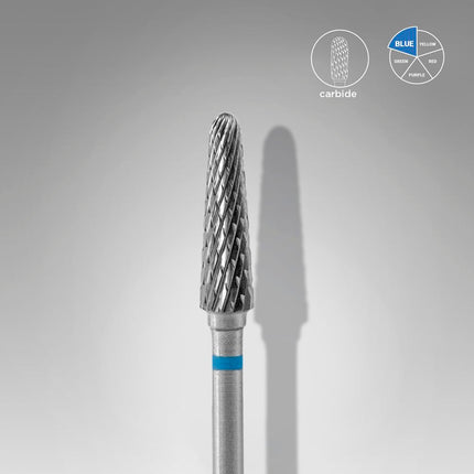 STALEKS EXPERT Carbide nail drill bit frustum blue head diameter 4 mm / working part 13 mm