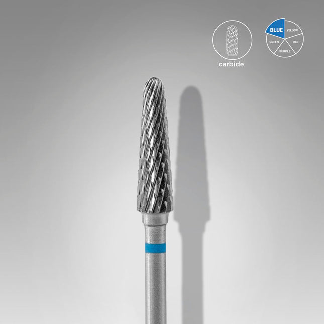 STALEKS EXPERT Carbide nail drill bit frustum blue head diameter 4 mm / working part 13 mm