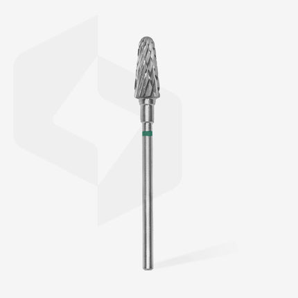 STALEKS EXPERT Carbide nail drill bit frustum Green , head diameter 6 mm, working part 14 mm