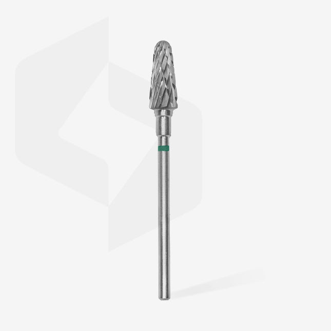 STALEKS EXPERT Carbide nail drill bit frustum Green , head diameter 6 mm, working part 14 mm