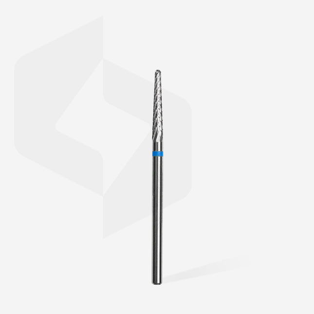 Staleks Carbide nail drill bit cone blue EXPERT head diameter 2,3 mm / working part 14 mm