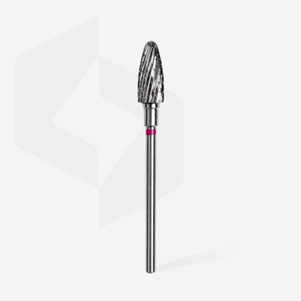 Staleks Carbide nail drill bit corn purple EXPERT head diameter 6 mm / working part 14 mm