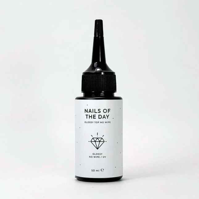 NAILSOFTHEDAY NEW Glossy top no wipe - glossy top without a sticky layer and with UV filters, 50ml