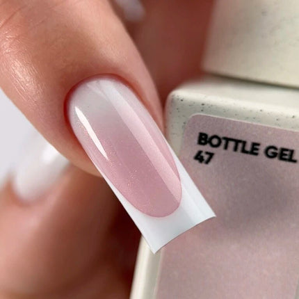 Nailsoftheday Bottle Gel 47 Shimmer-milky pink with pink shimmer , 10ml