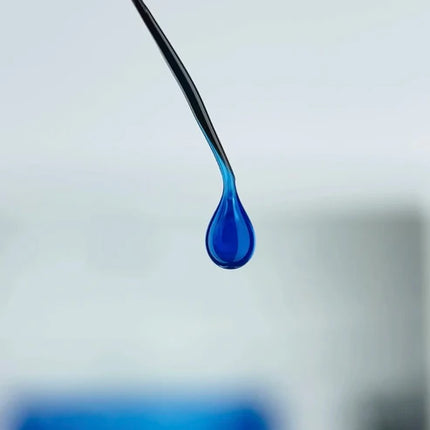 NAILSOFTHEDAY Builder Gel 53 Vitrage — Blue stained glass builder gel for nail extensions, 15 ml