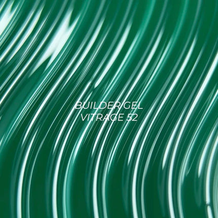 NAILSOFTHEDAY Builder Gel 52 Vitrage — Green stained glass builder gel for nail extensions, 15 ml