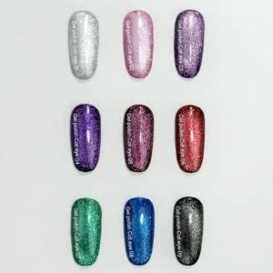 NAILSOFTHEDAY Gel polish Cat Eye 10 — brown with golden shimmer cat eye gel polish, overlapping in one layer, 6 ml