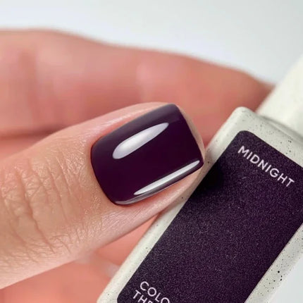 NAILSOFTHEDAY Color of the Month — January 2026 Midnight — intense plum shade, full coverage in one coat, 10 ml