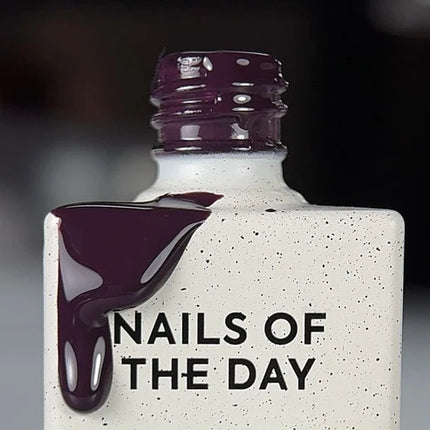NAILSOFTHEDAY Color of the Month — January 2026 Midnight — intense plum shade, full coverage in one coat, 10 ml