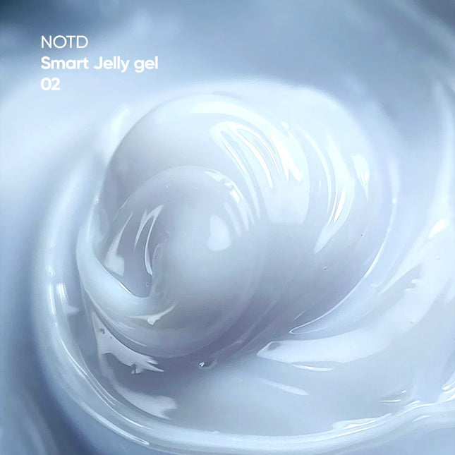 NAILSOFTHEDAY Smart Jelly Gel 02: White Nail Builder Gel, 15g