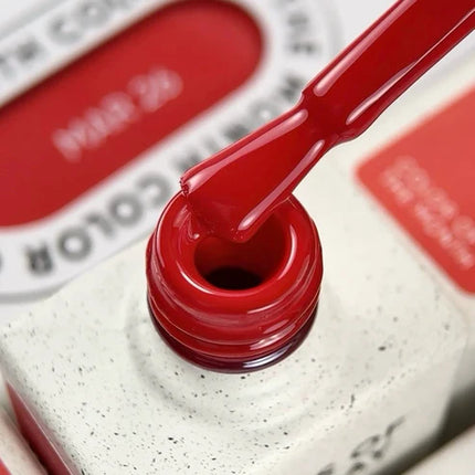 NAILSOFTHEDAY Color of the Month March 2026 Wild — untamed red with one-coat coverage, 10 ml