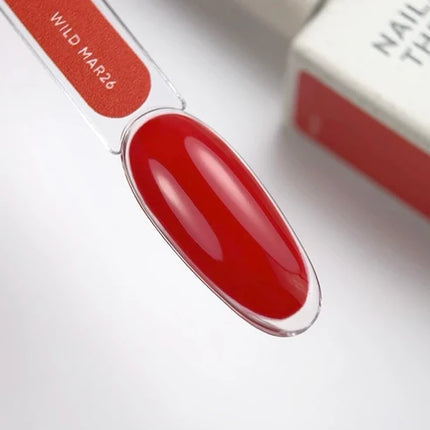NAILSOFTHEDAY Color of the Month March 2026 Wild — untamed red with one-coat coverage, 10 ml