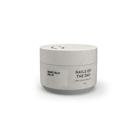NAILSOFTHEDAY Smart Jelly Gel 01: Clear Building Gel for Nails, 15g