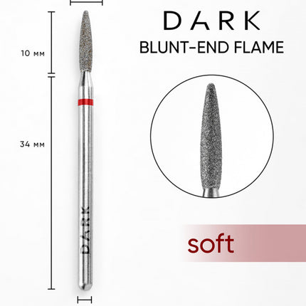 DARK Blunt-end Flame Cutter 2.1x10 mm Red