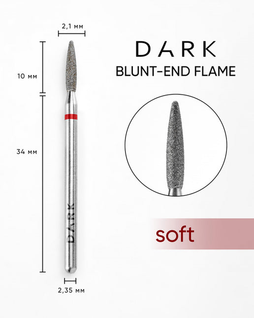 DARK Blunt-end Flame Cutter 2.1x10 mm Red