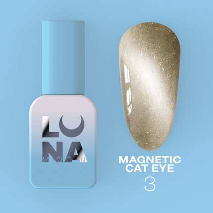 Luna Gel Polish Magnetic Cat Eye, 8ml