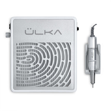 ULKA Handy with Flow E-File hand piece Desktop Nail Dust Collector White, 30W