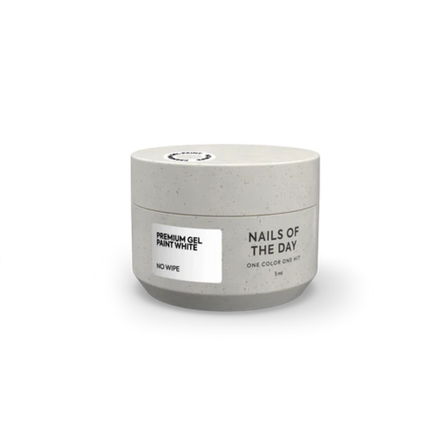 NAILSOFTHEDAY Premium gel paint White no wipe , 5 ml
