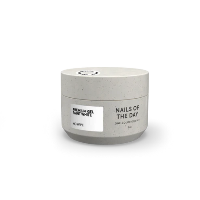 NAILSOFTHEDAY Premium gel paint White no wipe , 5 ml