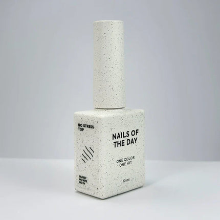 NAILSOFTHEDAY NEW No stress top no wipe — glossy top without a sticky layer and without UV filters, ANTI-SCRATCH top, 10 ml