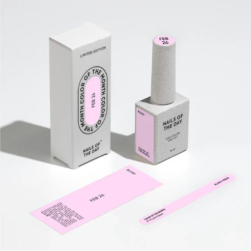 NAILSOFTHEDAY Color of the Month February 2026 Blush — pastel pink shade, full coverage in one coat, 10 ml
