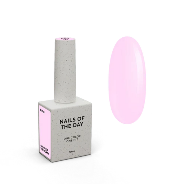 NAILSOFTHEDAY Color of the Month February 2026 Blush — pastel pink shade, full coverage in one coat, 10 ml