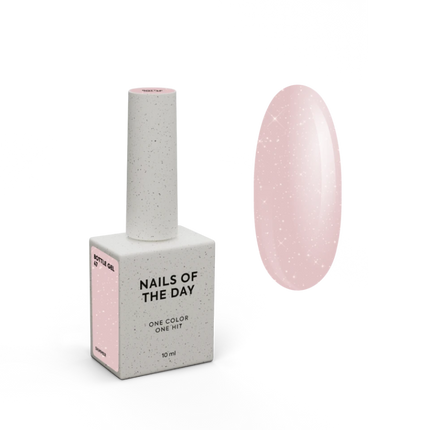 Nailsoftheday Bottle Gel 47 Shimmer-milky pink with pink shimmer , 10ml