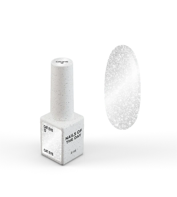 NAILSOFTHEDAY Gel polish Cat Eye 13- silver, 6ml