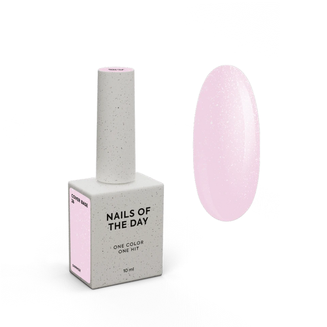 Nailsoftheday NEW Cover base shimmer 26, 10ml