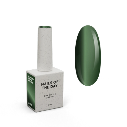 NAILSOFTHEDAY Korean cat eye 17 – green cat eye gel polish, 10 ml