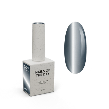 NAILSOFTHEDAY Korean cat eye 18 – dark blue with gray cat eye gel polish, 10 ml