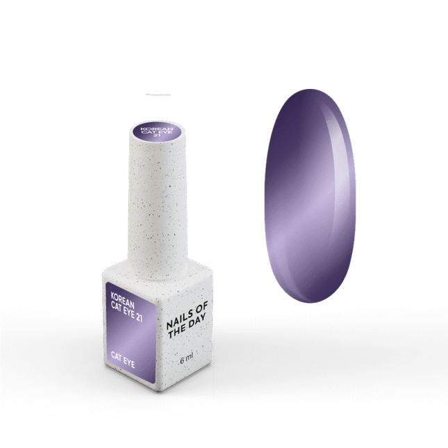 NAILSOFTHEDAY Korean cat eye 21 – plum cat eye gel polish, 6 ml