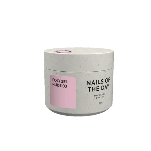 NAILSOFTHEDAY Polygel nude 03 — Pale pink fine-grained polygel, 30 g
