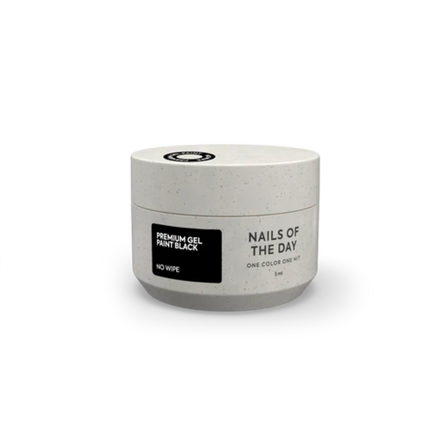 NAILSOFTHEDAY Premium gel paint Black no wipe , 5 ml