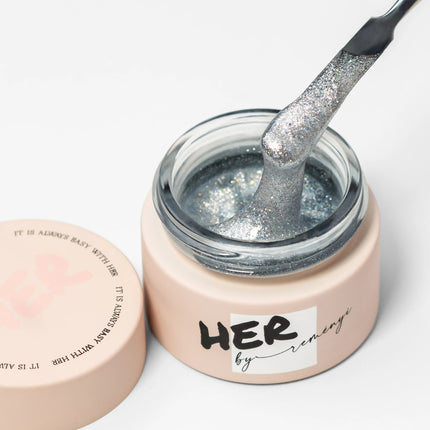 Her Builder Gel Luxury - Silver, 15ml
