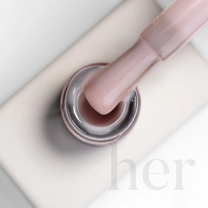 Her Rubber Base Coat Rose Cream, 12ml