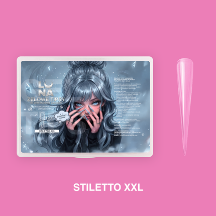 Lunamoon Gel Tips Stiletto XXL, 150pcs