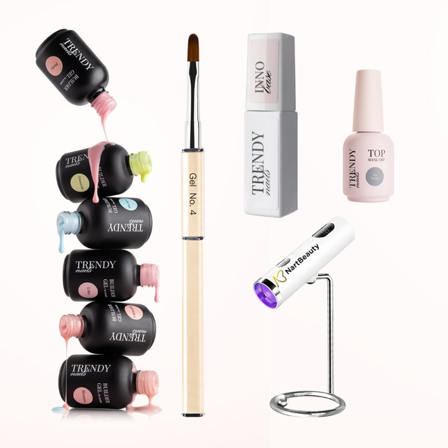 Trendy Nails Hard Gel in a Bottle – Professional Starter Set
