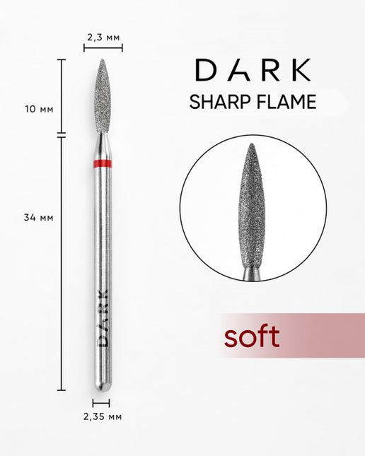 DARK Sharp Flame Cutter 2.3x10 mm Red