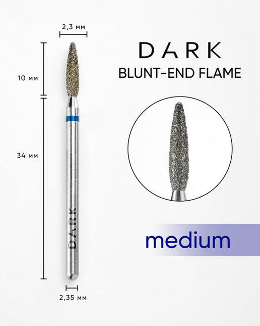 DARK Blunt-end Flame Cutter 2.3x10 mm Blue