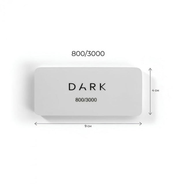 DARK Polishing File- rectangular 800/3000 grit