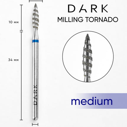 Milling cutter DARK Tornado 2.3x10 mm Blue